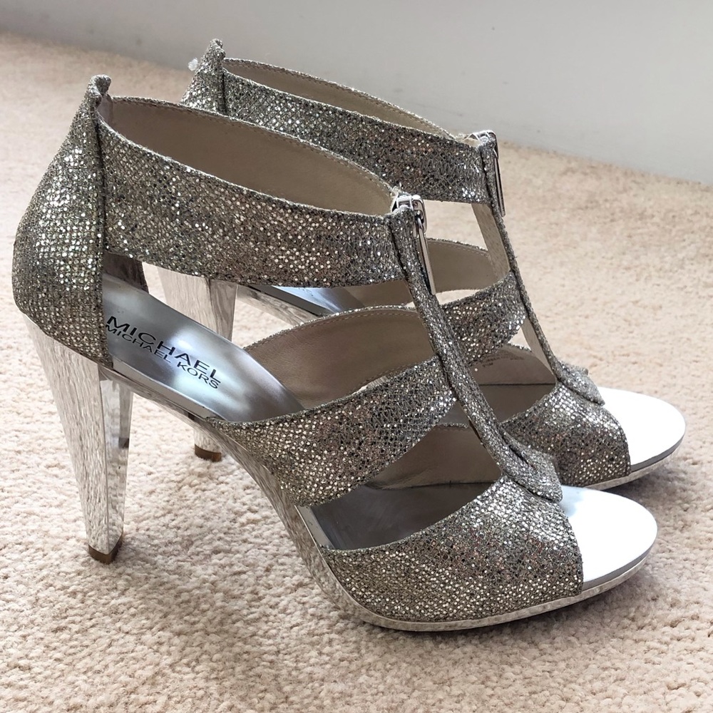 Silver Michael Kors Heels